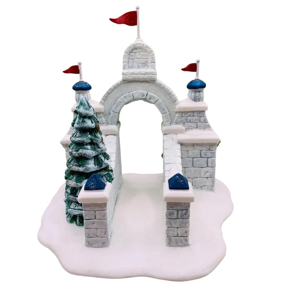 Vtg Department‎ 56 Heritage Village North Pole Gate Porcelain Christmas Figurine